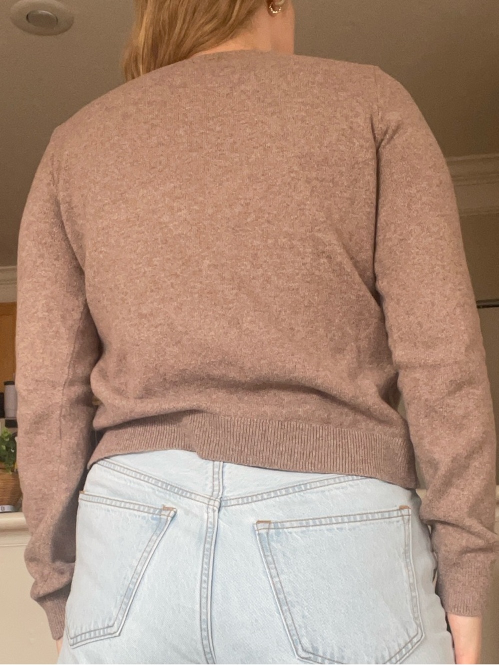Old Navy SoSoft Knit Button-Front Cardigan - Taupe - Picture 3 of 9